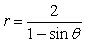 <strong>Find a polar equation of the conic with the given characteristics and with one focus at the pole.Conic Eccentricity DirectrixParabola </strong> A) B) C) D) E)