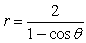 <strong>Find a polar equation of the conic with the given characteristics and with one focus at the pole.Conic Eccentricity DirectrixParabola </strong> A) B) C) D) E)