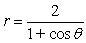 <strong>Find a polar equation of the conic with the given characteristics and with one focus at the pole.Conic Eccentricity DirectrixParabola </strong> A) B) C) D) E)