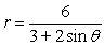 <strong>Find a polar equation of the conic with the given characteristics and with one focus at the pole.Conic Eccentricity DirectrixEllipse </strong> A) B) C) D) E)