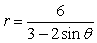 <strong>Find a polar equation of the conic with the given characteristics and with one focus at the pole.Conic Eccentricity DirectrixEllipse </strong> A) B) C) D) E)