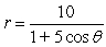 <strong>Find a polar equation of the conic with the given characteristics and with one focus at the pole.Conic Eccentricity DirectrixHyperbola </strong> A) B) C) D) E)