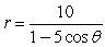 <strong>Find a polar equation of the conic with the given characteristics and with one focus at the pole.Conic Eccentricity DirectrixHyperbola </strong> A) B) C) D) E)