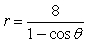 <strong>Find a polar equation of the conic with the given characteristics and with the focus at the pole.Conic VertexParabola </strong> A) B) C) D) E)