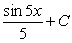 <strong>Find the indefinite integral of the following function. </strong> A) B) C) D) E)