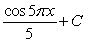 <strong>Find the indefinite integral of the following function. </strong> A) B) C) D) E)