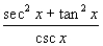 <strong>Factor; then use fundamental identities to simplify the expression below and determine which of the following is not equivalent. </strong> A) B) C) D) E)