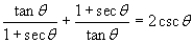 <strong>Using a graphing utility, graph each side of the equation to determine whether the equation is an identity. </strong> A)identity B)not an identity