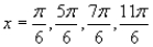 <strong>Solve the multiple-angle equation in the interval . </strong> A) B) C) D) E)