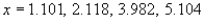 <strong>Use a graphing utility to approximate the solutions (to three decimal places) of the given equation in the interval . </strong> A) B) C) D) E)