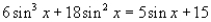 <strong>Use a graphing utility to approximate the solutions (to three decimal places) of the given equation in the interval . </strong> A) B) C) D) E)