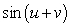<strong>Find the exact value of given that and . (Both u and v are in Quadrant II.)</strong> A) B) C) D) E)
