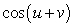<strong>Find the exact value of given that and . (Both u and v are in Quadrant II.)</strong> A) B) C) D) E)
