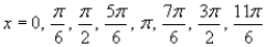 <strong>Find all solutions of the given equation in the interval . </strong> A) B) C) D) E)