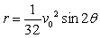 <strong>The range of a projectile fired at an angle with the horizontal and with an initial velocity of feet per second is where r is measured in feet. A golfer strikes a golfball at 80 feet per second. Ignoring the effects of air resistence, at what angle must the golfer hit the ball so that it travels 110 feet? (Round answer to nearest angle.)</strong> A) B) C) D) E)