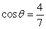 <strong>Given that   , find   .[Hint: Sketch a right triangle corresponding to the trigonometric function of the acute angle   , then use the Pythagorean Theorem to determine the third side.]</strong> A)   B)   C)   D)   E)   <div style=padding-top: 35px> 