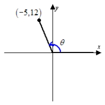 <strong>Using the figure below, determine the exact value of the given trigonometric function. </strong> A) B) C) D) E)