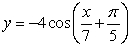 <strong>Determine the period and amplitude of .</strong> A)period: ; amplitude: B)period: ; amplitude: C)period: ; amplitude: D)period: ; amplitude: E)period: ; amplitude: