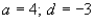 <strong>Find a and d for the function such that the graph of matches the graph below. </strong> A) B) C) D) E)