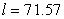 <strong>The angle of elevation of the sun is . Find the length, l, of a shadow cast by a tree that is 47 feet tall. Round answer to two decimal places.</strong> A) feet B) feet C) feet D) feet E) feet