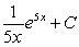 <strong>Find the indefinite integral. </strong> A) B) C) D) E)
