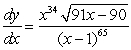 <strong>Use logarithmic differentiation to find the derivative of .</strong> A) B) C) D) E)