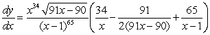 <strong>Use logarithmic differentiation to find the derivative of .</strong> A) B) C) D) E)