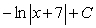 <strong>Find the indefinite integral of .</strong> A) B) C) D) E)