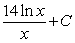 <strong>Find the indefinite integral .</strong> A) B) C) D) E)
