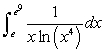 <strong>Evaluate the definite integral .</strong> A) B) C) D) E)