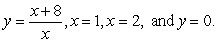 <strong>Find the area of the region bounded by the graphs of the equations Round your answer to four decimal places.</strong> A)7.2383 B)9.7889 C)10.7889 D)6.5452 E)7.5452