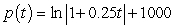<strong>Suppose a population of bacteria is changing at a rate of where t is the time in days. The initial population (when t = 0) is 1000. Write an equation that gives the population at any time t.</strong> A) B) C) D) E)