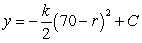 <strong>Write and solve the differential equation that models the following verbal statement:The rate of change of y with respect to r is proportional to .</strong> A) , B) , C) , D) , E) ,