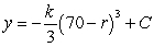 <strong>Write and solve the differential equation that models the following verbal statement:The rate of change of y with respect to r is proportional to .</strong> A) , B) , C) , D) , E) ,