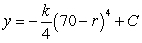 <strong>Write and solve the differential equation that models the following verbal statement:The rate of change of y with respect to r is proportional to .</strong> A) , B) , C) , D) , E) ,