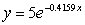 <strong>Find the exponential function that passes through the two given points. Round your values of C and k to four decimal places. </strong> A) B) C) D) E)