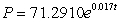<strong>Suppose that the population (in millions) of Egypt in 2007 was 80.3 and that the expected continuous annual rate of change of the population is 0.017. Find the exponential growth model for the population by letting correspond to 2000. Round your answer to four decimal places.</strong> A) B) C) D) E)