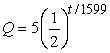 <strong>Let Q represent a mass of radioactive radium (<sup>226</sup>Ra) (in grams), whose half-life is 1599 years. The quantity of radium present after t years is Determine the quantity present after 100 years. Round to the nearest hundredth of a gram.</strong> A)0.00 g B)0.16 g C)0.96 g D)4.79 g E)5.00 g
