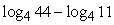 <strong>Find the exact value of without using a calculator.</strong> A) B)1 C)11 D) E)4