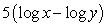 <strong>Condense the expression to the logarithm of a single term.</strong> A) B) C) D) E)
