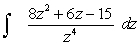 <strong>Find the indefinite integral and check the result by differentiation. </strong> A) B) C) D) E)