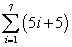 <strong>Find the sum given below. </strong> A)175 B)140 C)105 D)135 E)165