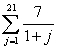 <strong>Use sigma notation to write the sum .</strong> A) B) C) D) E)