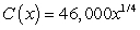 <strong>The total cost C (in dollars) of purchasing and maintaining a piece of equipment for x years is Perform the integration to write C as a function of x.</strong> A) B) C) D) E)