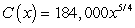 <strong>The total cost C (in dollars) of purchasing and maintaining a piece of equipment for x years is Perform the integration to write C as a function of x.</strong> A) B) C) D) E)