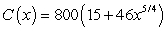 <strong>The total cost C (in dollars) of purchasing and maintaining a piece of equipment for x years is Perform the integration to write C as a function of x.</strong> A) B) C) D) E)
