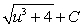 <strong>Find the indefinite integral of the following function and check the result by differentiation. </strong> A) B) C) D) E)