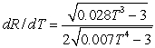 <strong>The resistance R of a certain type of resistor is   where R is measured in ohms and the temperature T is measured in degrees Celsius. Use a computer algebra system to find  </strong> A)   B)   C)   D)   E)   <div style=padding-top: 35px> 
