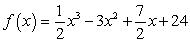 <strong>Find the cubic function of the form   are real numbers, which satisfies the conditions given below.  </strong> A)   B)   C)   D)   E)   <div style=padding-top: 35px> 