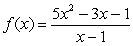 Determine the slant asymptote of the graph of   .